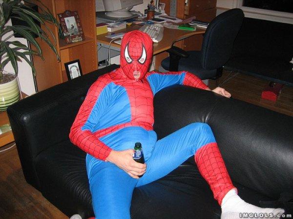 Drunk Spiderman Blank Meme Template