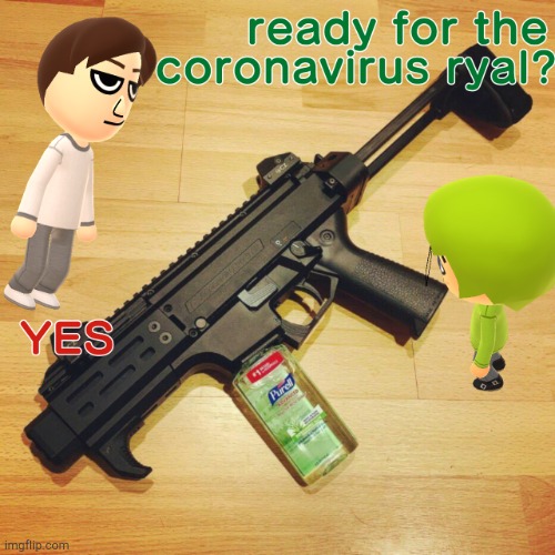 Preparing for the coronavirus | image tagged in nintendo,coronavirus | made w/ Imgflip meme maker