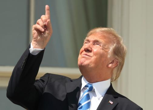 Trump Sun Blank Meme Template