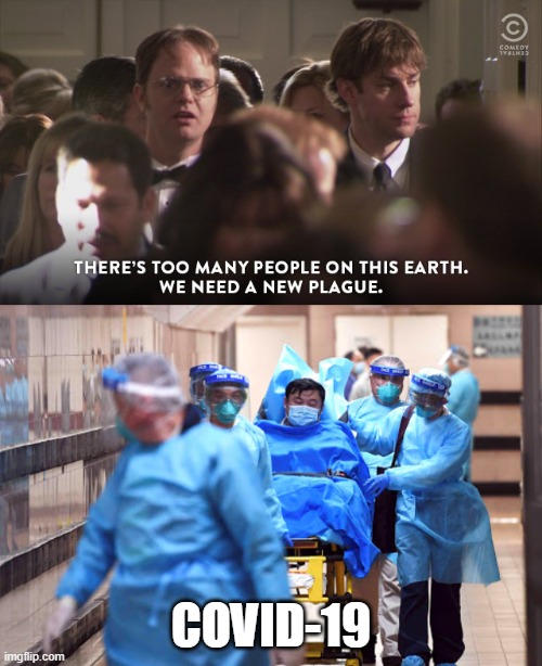 COVID-19 | image tagged in coronavirus,covid-19,funny,the office,dwight schrute | made w/ Imgflip meme maker