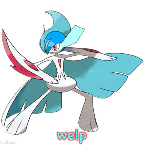 welp | image tagged in frost the gallade | made w/ Imgflip meme maker