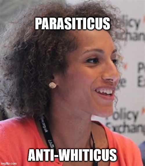 Afua Hirsch | PARASITICUS; ANTI-WHITICUS | image tagged in parasite,anti-white | made w/ Imgflip meme maker