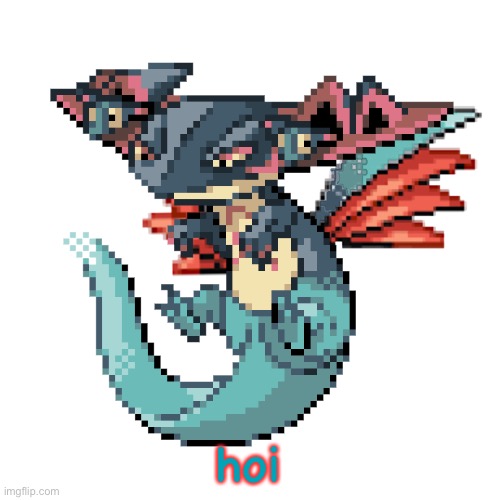 hoi | image tagged in jet dragapultskarmory | made w/ Imgflip meme maker