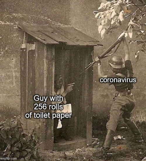 The paper scrolls told me the way | image tagged in toilet paper,coronavirus | made w/ Imgflip meme maker