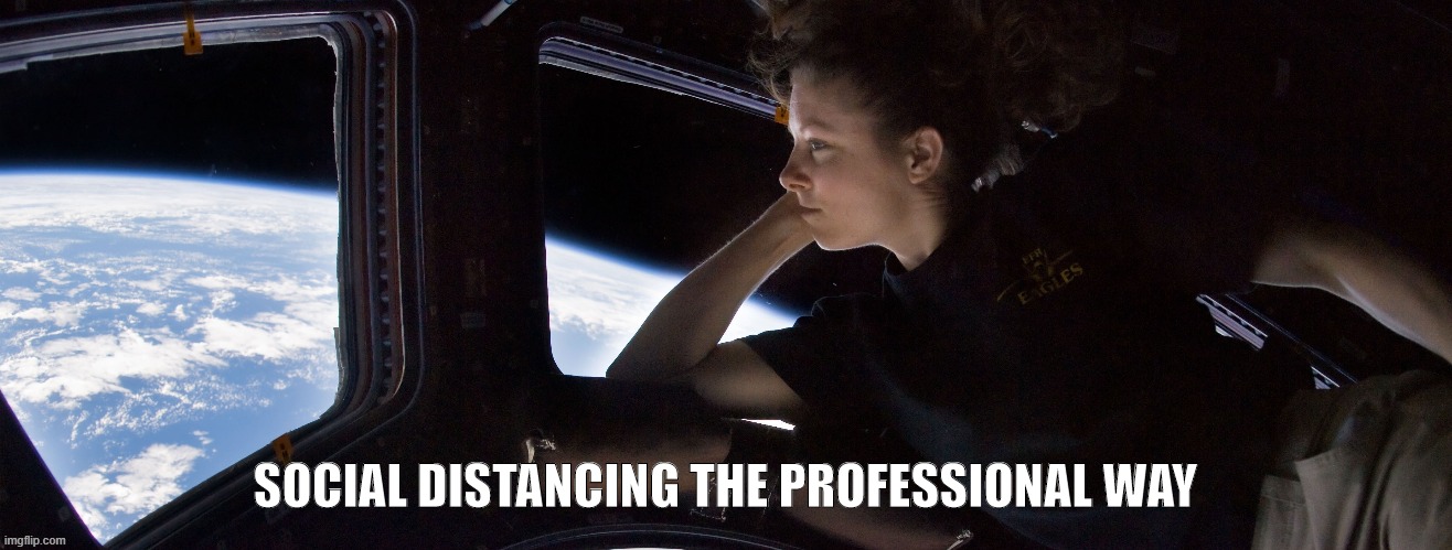 SOCIAL DISTANCING THE PROFESSIONAL WAY | image tagged in coronavirus | made w/ Imgflip meme maker