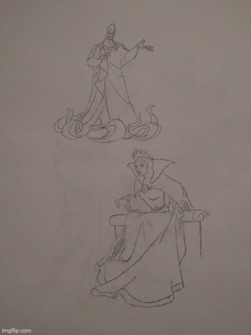 Drawing #2 | image tagged in drawing,disney,villain | made w/ Imgflip meme maker