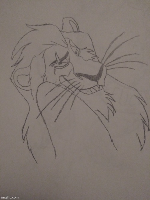 Drawing #3 | image tagged in drawing,disney,villain,the lion king | made w/ Imgflip meme maker