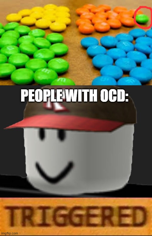  PEOPLE WITH OCD: | image tagged in roblox triggered,ocd,funny,memes | made w/ Imgflip meme maker