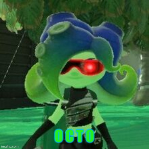 Sanitized Octoling | O C T O | image tagged in sanitized octoling | made w/ Imgflip meme maker