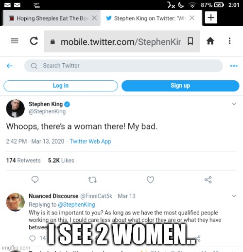 I SEE 2 WOMEN.. | made w/ Imgflip meme maker