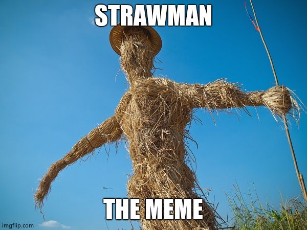 Strawman | STRAWMAN THE MEME | image tagged in strawman | made w/ Imgflip meme maker