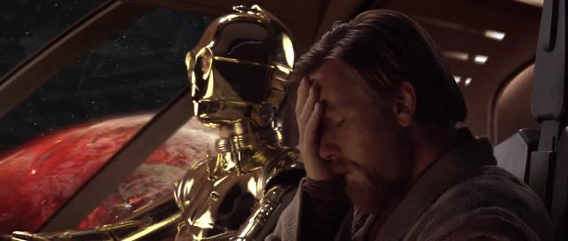 C3PO Obi-Wan Facepalm Blank Meme Template