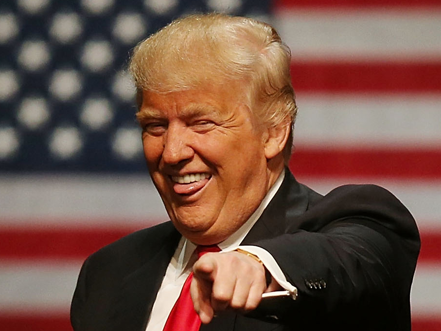 Trump smile Blank Meme Template