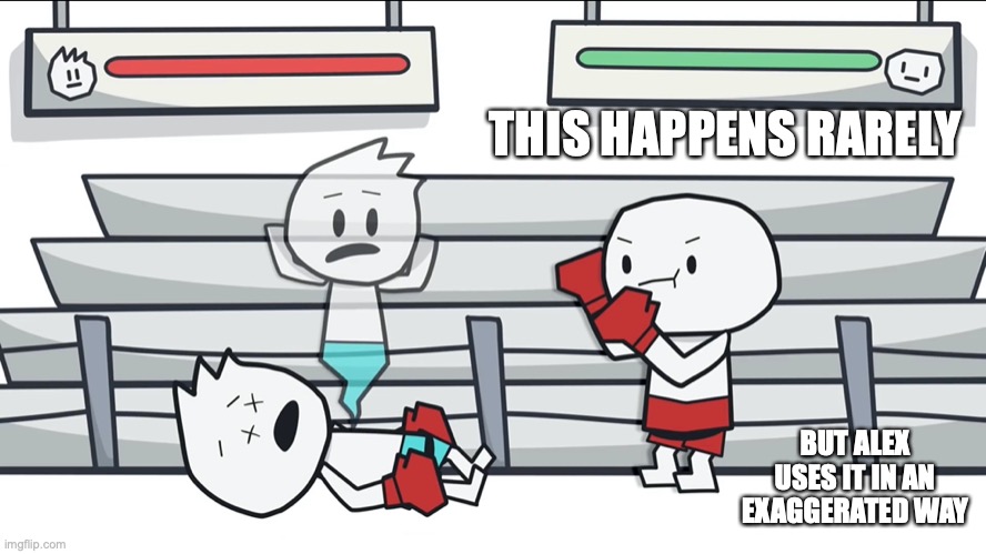Dead From Chestboxing | THIS HAPPENS RARELY; BUT ALEX USES IT IN AN EXAGGERATED WAY | image tagged in theodd1sout,alex clark,youtube,memes,chessboxing | made w/ Imgflip meme maker