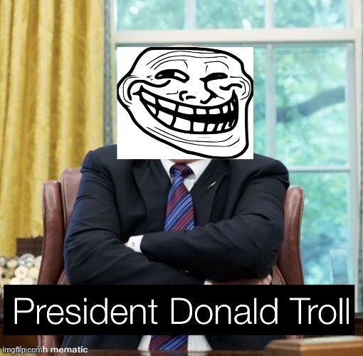 Trolling President | image tagged in donald trump,troll,political meme,trump 2020 | made w/ Imgflip meme maker