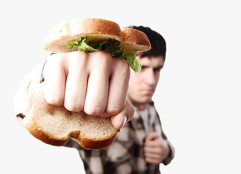 High Quality knuckle sandwich Blank Meme Template