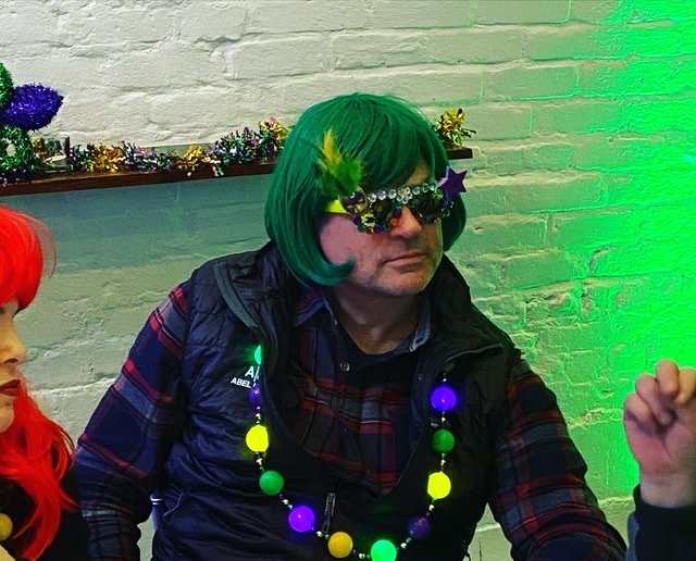 Mardi Gras Leo Blank Meme Template