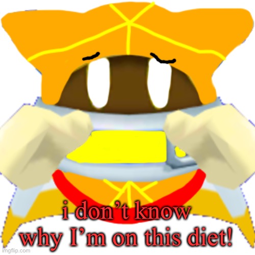 i don’t know why I’m on this diet! | image tagged in vince the magalor | made w/ Imgflip meme maker