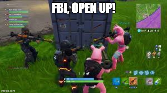 RPG | FBI, OPEN UP! | image tagged in rpg | made w/ Imgflip meme maker