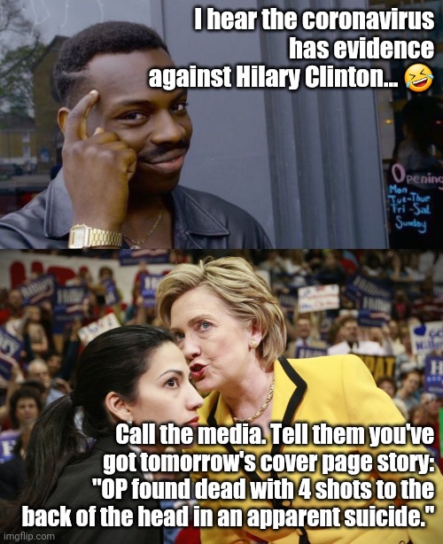 Clinton catched COVID - Imgflip