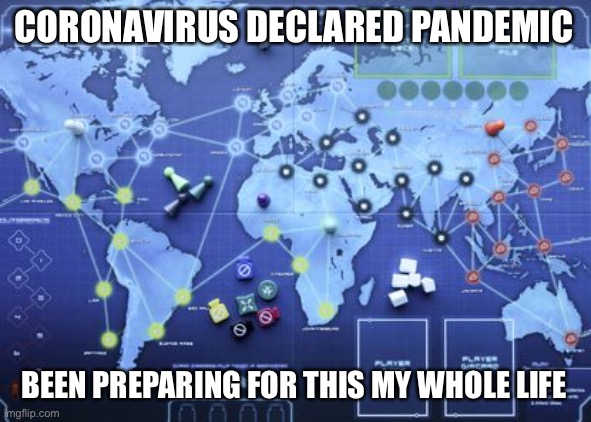 CORONAVIRUS DECLARED PANDEMIC; BEEN PREPARING FOR THIS MY WHOLE LIFE | image tagged in coronavirus | made w/ Imgflip meme maker