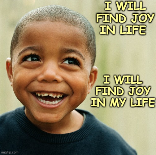Finding Joy in Life | I WILL FIND JOY IN LIFE; I WILL FIND JOY IN MY LIFE | image tagged in affirmation,joy,life,find joy,joy in life | made w/ Imgflip meme maker