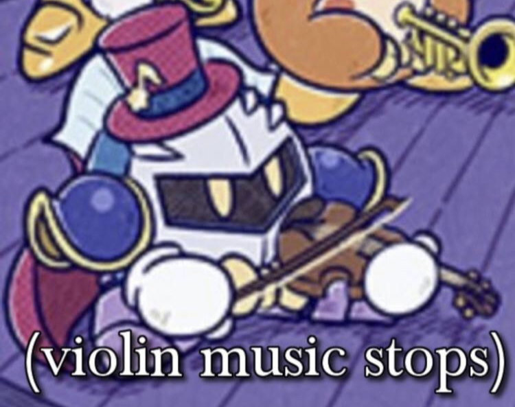 Violin Music Stops Blank Meme Template