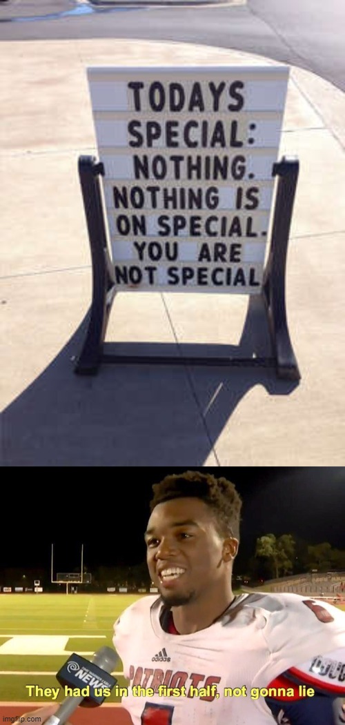 Nothing...? | image tagged in they had us in the first half,oof size large,funny signs,nothing to see here,nothing | made w/ Imgflip meme maker