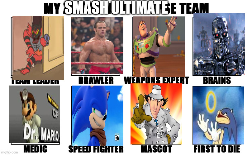 My Zombie Apocalypse Team v2, memes | SMASH ULTIMATE | image tagged in my zombie apocalypse team v2 memes | made w/ Imgflip meme maker