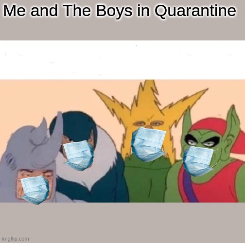 Me And The Boys Meme | Me and The Boys in Quarantine | image tagged in memes,me and the boys | made w/ Imgflip meme maker