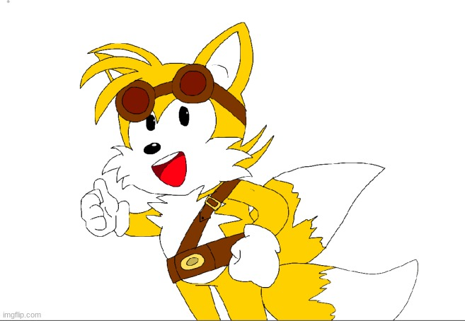 High Quality Sonic boom tails- Credit to .Miles for drawing it Blank Meme Template