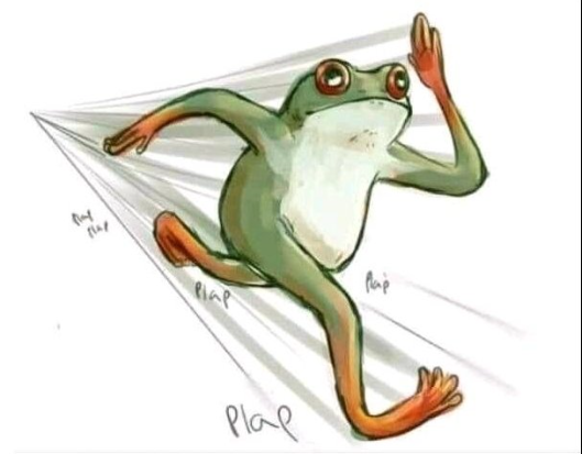 High Quality Running Frog Blank Meme Template