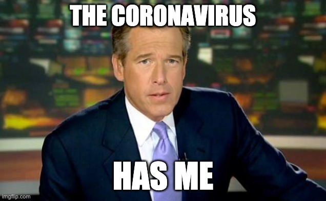 Brian Williams Was There Meme | THE CORONAVIRUS; HAS ME | image tagged in memes,brian williams was there | made w/ Imgflip meme maker