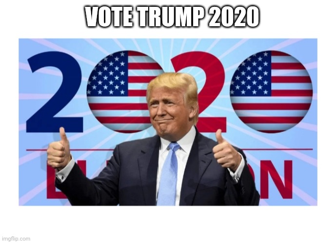 VOTE TRUMP 2020 | made w/ Imgflip meme maker