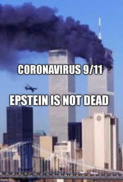 911 | CORONAVIRUS 9/11; EPSTEIN IS NOT DEAD | image tagged in 911 | made w/ Imgflip meme maker