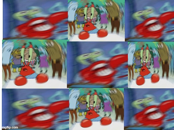 Mr.Krabs Blur Collage Blank Meme Template