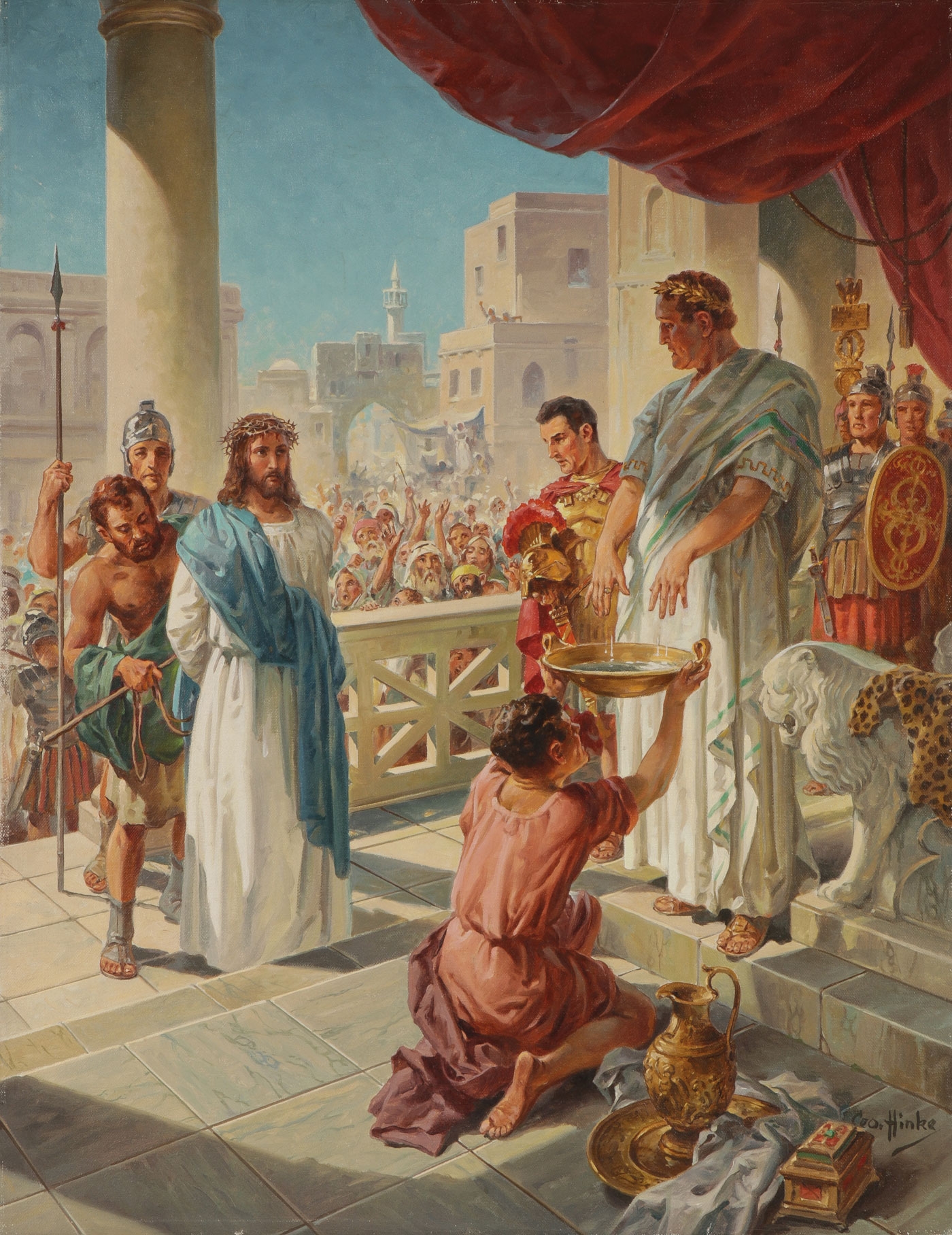 Pilate Washing Hands Blank Meme Template