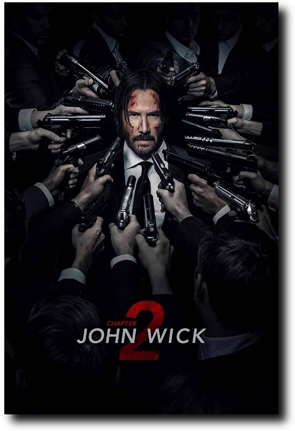 John Wick Guns Poster Blank Meme Template