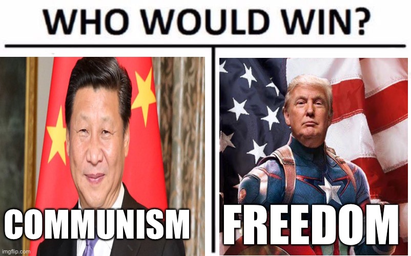 Who Would Win? | COMMUNISM; FREEDOM | image tagged in memes,who would win | made w/ Imgflip meme maker