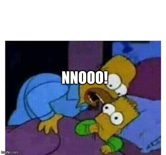 simpsons | NNOOO! | image tagged in simpsons | made w/ Imgflip meme maker