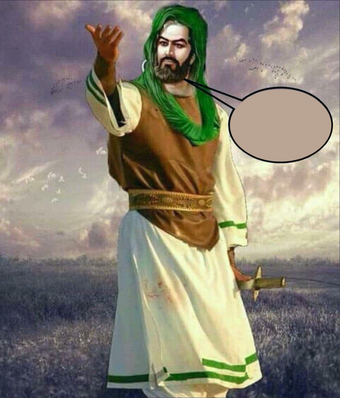 Hussain1 Blank Meme Template