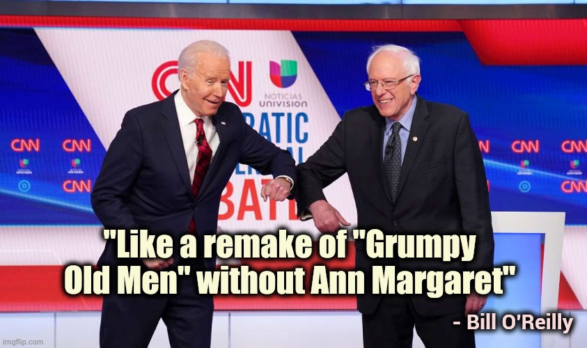 I'd vote for Ann Margaret | "Like a remake of "Grumpy Old Men" without Ann Margaret"; - Bill O'Reilly | image tagged in action movies,well yes but actually no,debate,old people,diversity,well done | made w/ Imgflip meme maker
