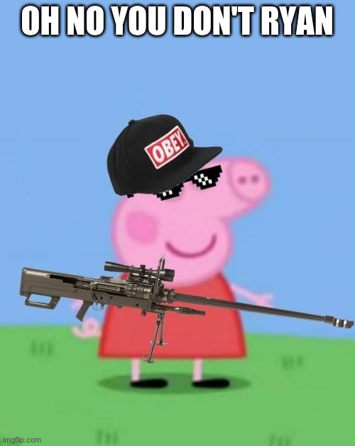 Mlg peppa pig | OH NO YOU DON'T RYAN | image tagged in mlg peppa pig | made w/ Imgflip meme maker