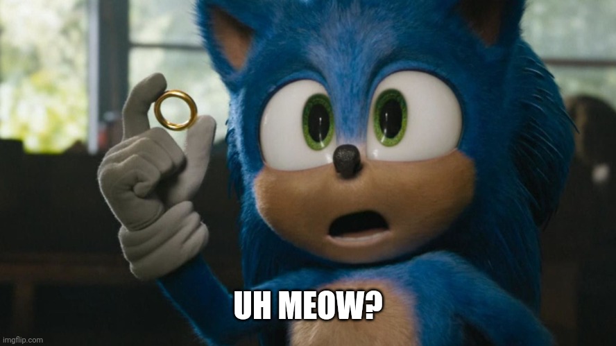 New Sonic Trailer | UH MEOW? | image tagged in new sonic trailer | made w/ Imgflip meme maker