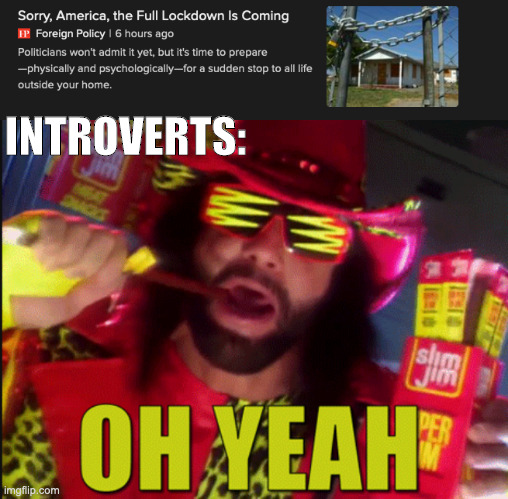 The fun has just begun | INTROVERTS: | image tagged in coronavirus,lockdown,introverts | made w/ Imgflip meme maker