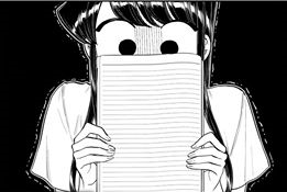 High Quality Komi-san Blank Note Book Blank Meme Template