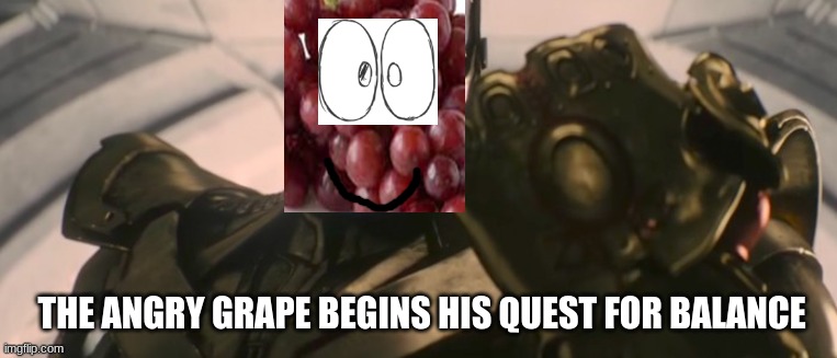 FINE I'll do it myself | THE ANGRY GRAPE BEGINS HIS QUEST FOR BALANCE | image tagged in fine i'll do it myself | made w/ Imgflip meme maker