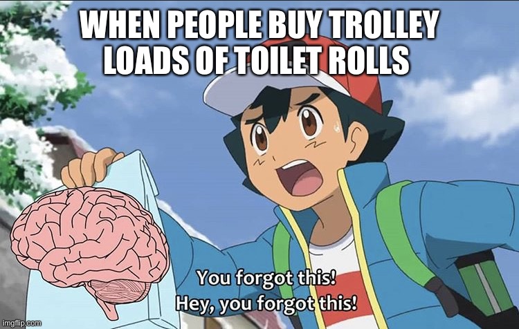 WHEN PEOPLE BUY TROLLEY LOADS OF TOILET ROLLS | image tagged in toilet paper | made w/ Imgflip meme maker