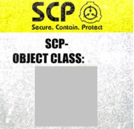 High Quality SCP Label no warning label Blank Meme Template