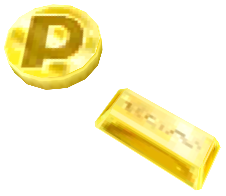 High Quality Poke Coin & Gold Bar Blank Meme Template